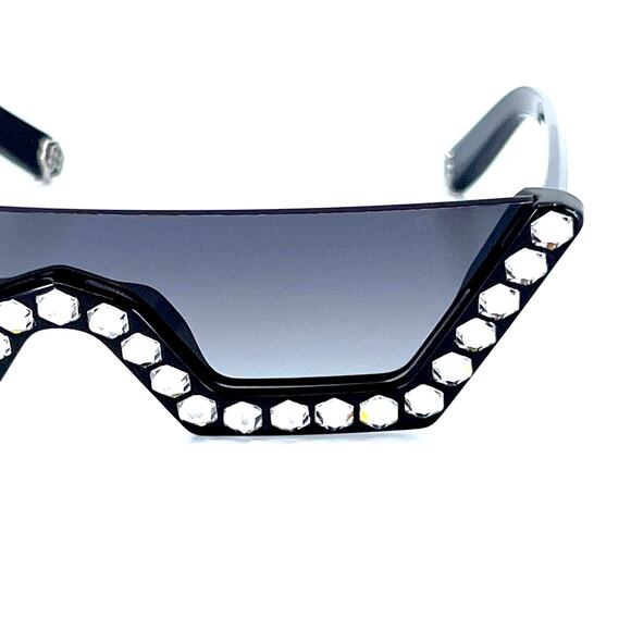NEW!!! PHILIPP PLEIN Sunglasses Plein Crystal Lux SPP031S Col.0700 Authentic - Picture 5 of 13